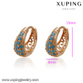 93402 xuping latest fashion hoop copper alloy earring for girls in China wholesale